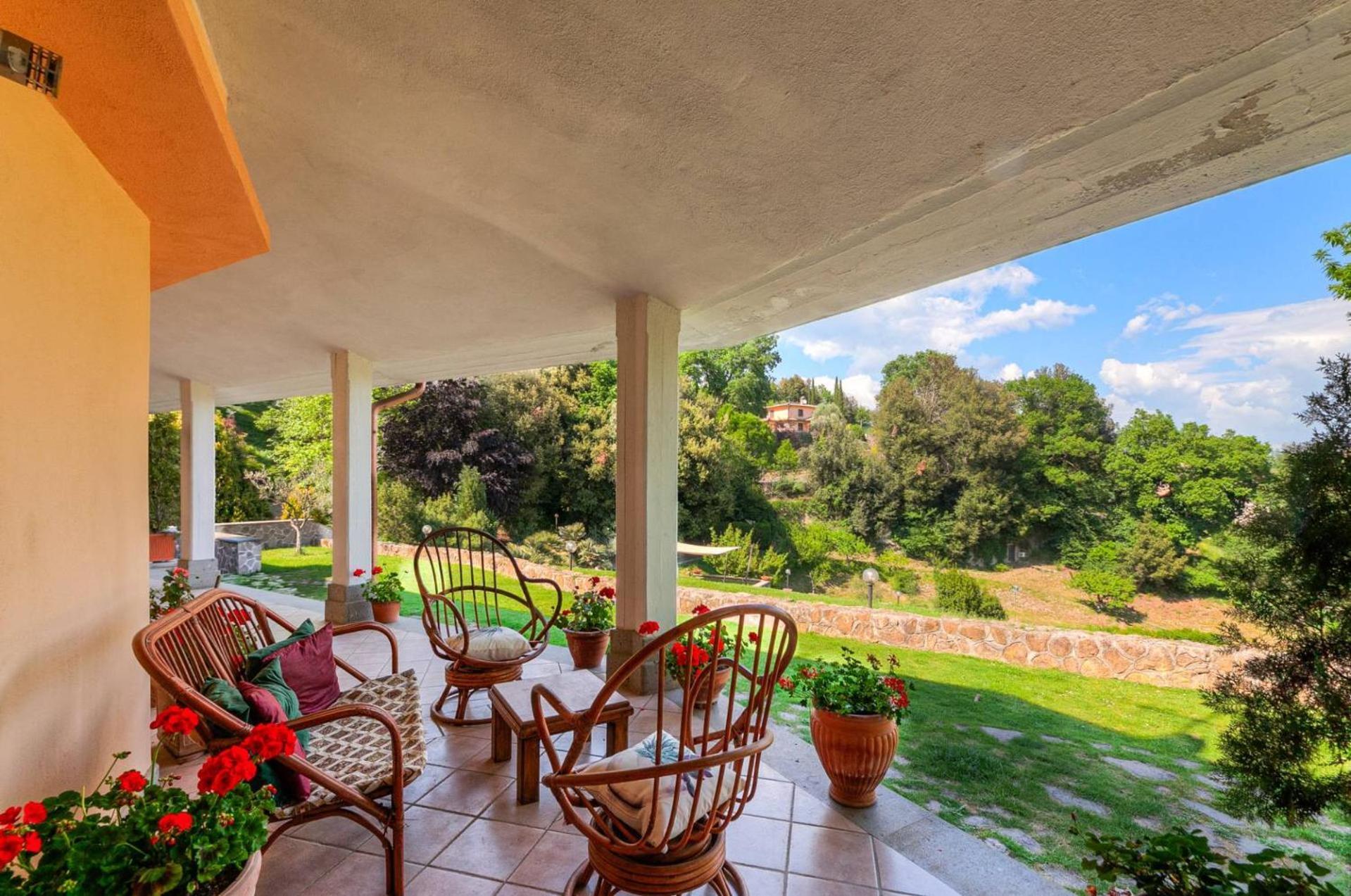 Villa Carolina - Piscina E Parco Panoramico Campagnano Di Roma Dış mekan fotoğraf