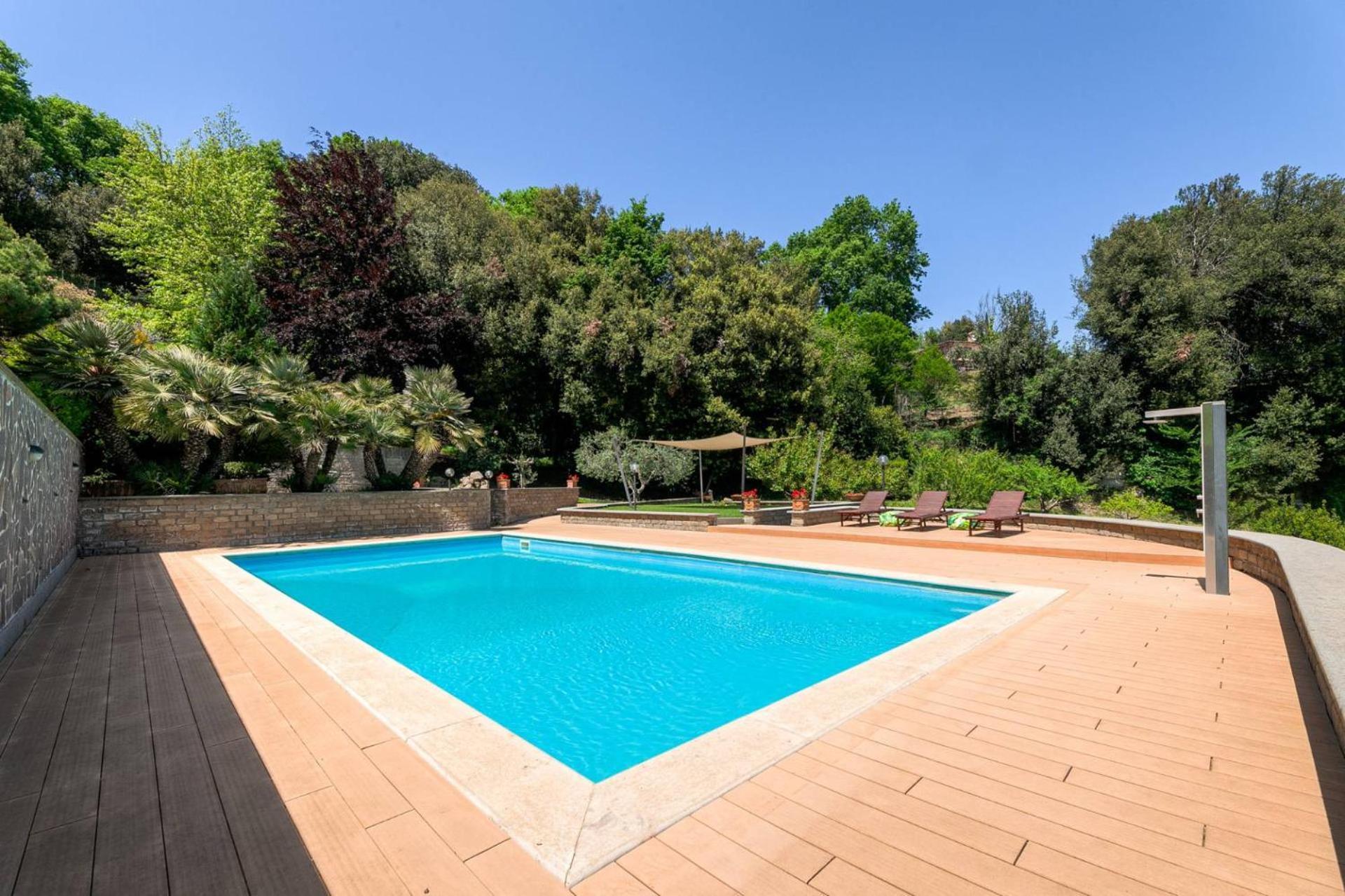 Villa Carolina - Piscina E Parco Panoramico Campagnano Di Roma Dış mekan fotoğraf