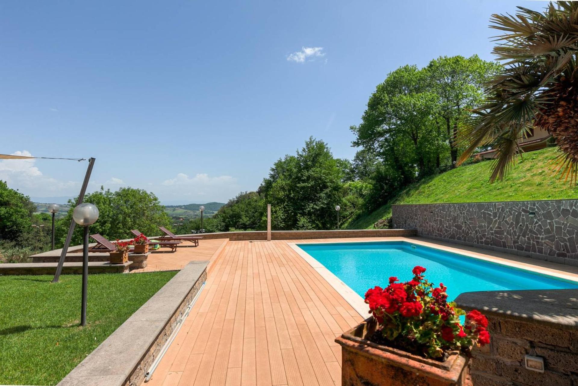 Villa Carolina - Piscina E Parco Panoramico Campagnano Di Roma Dış mekan fotoğraf